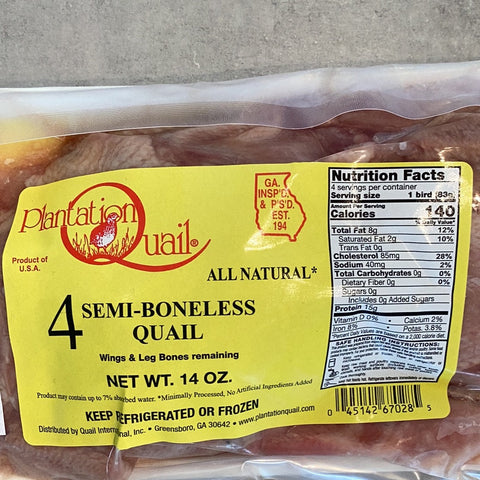 Semi-Boneless Quail 4-pack