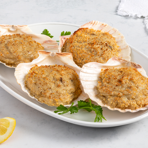 4 Brittany-Style Prepared Scallops (Coquille St. Jacques)