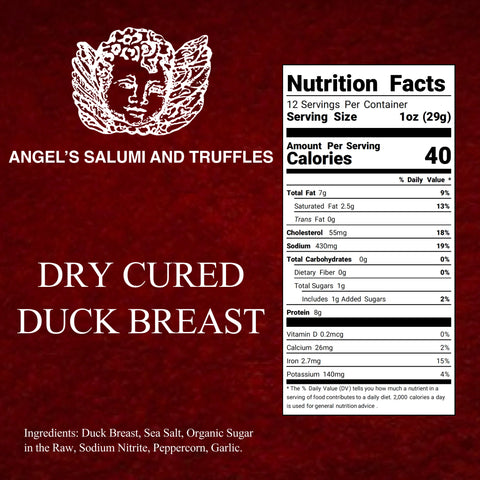 Dry Cured Duck Breast Proscuitto - Fresh