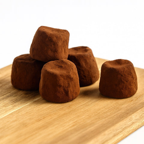 Mathez Cocoa-powdered truffles deco waka tin
