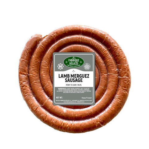 Fabrique Delices - 100% Lamb Merguez spicy sausage Coil (Halal)