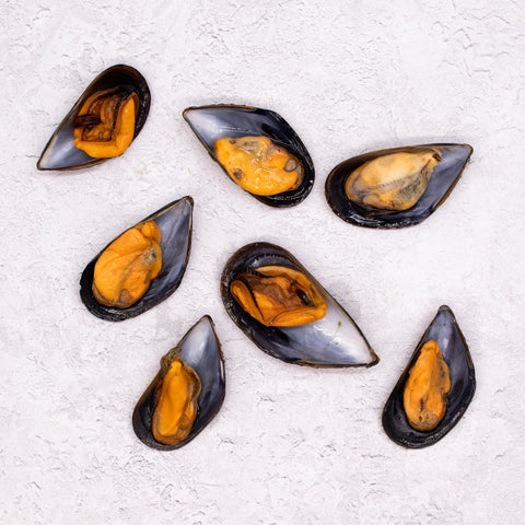 Galician Mussels Half Shell - Cooked