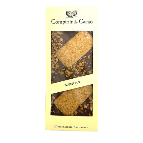Comptoir du Cacao - Milk chocolate bar w/ speculoos cookies