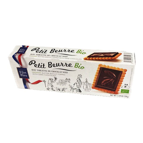 Filet Bleu Organic Petit Beurre with Dark Chocolate