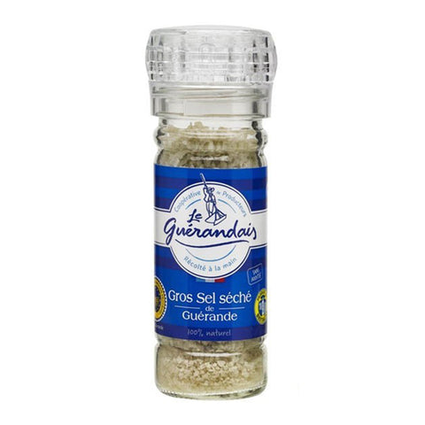 Le Guerandais Dry coarse grey sea salt Guerande refillable grinder