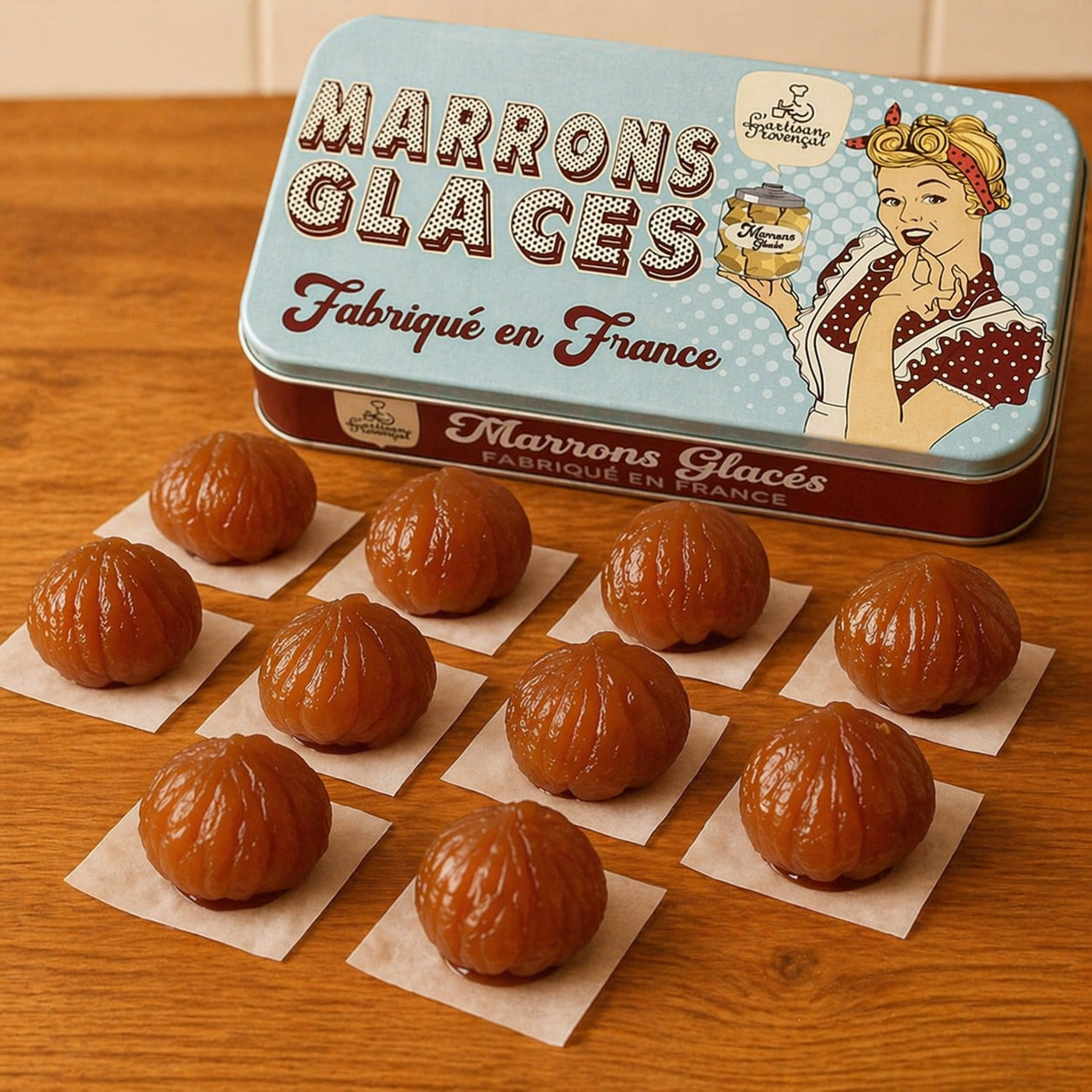 新品 LES ATELIERS FRANCAIS DE CONFECTION Marrons Glaces L'artisan Provencal Candied Chestnuts – Cuisinery