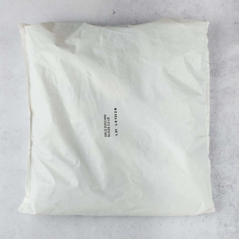 Grilled Zucchini Slices assortment in its plastic bag, front view.