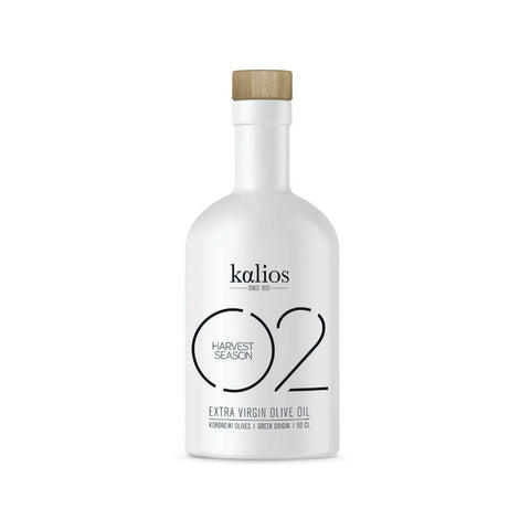 Bottle of Extra Virgin Olive Oil 02 from Kalios, front view. 