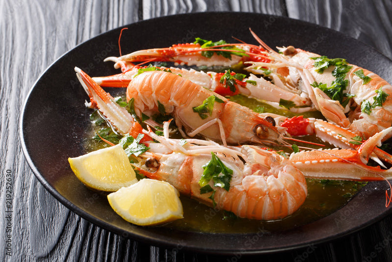 Garlic Butter Langoustine with Lemon and Herbs