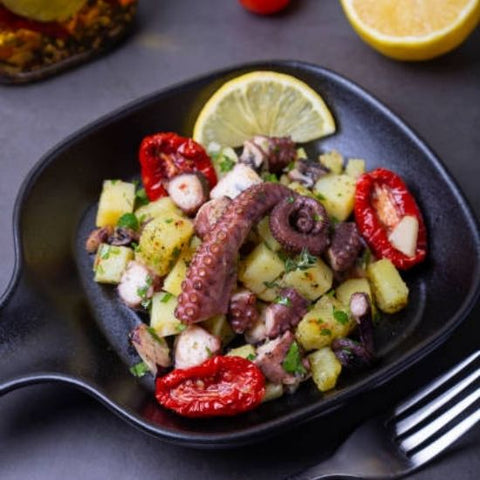 Grilled octopus with potatoes