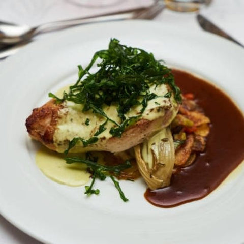 Roasted mustard tarragon chicken