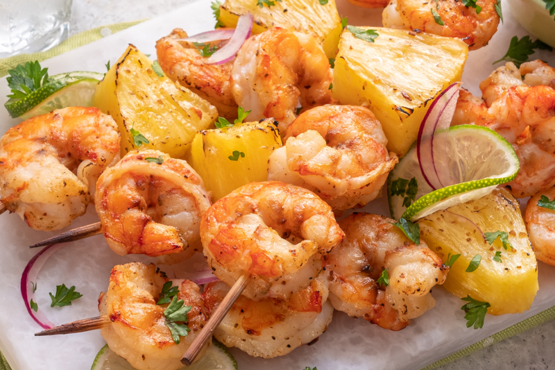 Shrimp and Pineapple Skewers