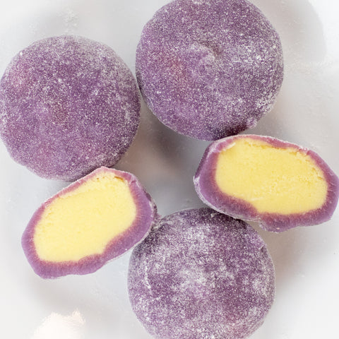 Vegan Passion Fruit Mochi Ice Cream