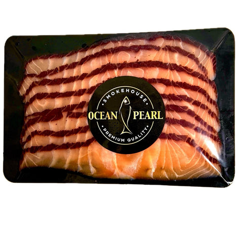 Premium Blackcurrant Smoked Salmon Sliced 100% natural