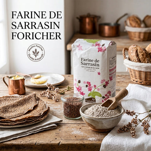 Buckwheat Flour (French Farine de Sarrasin) Foricher