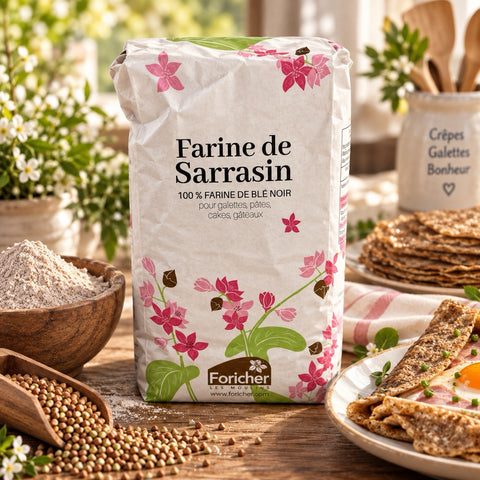 Buckwheat Flour (French Farine de Sarrasin) Foricher