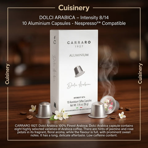 Coffee Dolci Arabica Nespresso Caps by Carraro