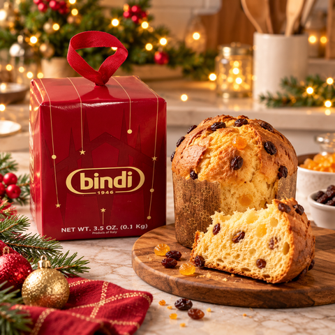Mini Panettone filled with raisins and candied orange peels