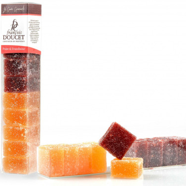 Francois Doucet Pear and Raspberry Fruits paste squares