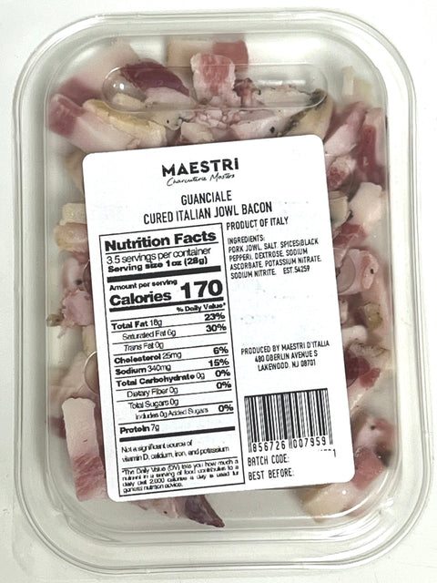 Italian Guanciale Strips Maestri-Fresh Charcuterie