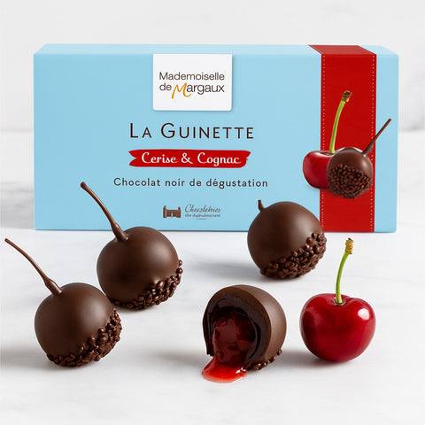Guinettes Dark Chocolate-Coated Cherries with Cognac