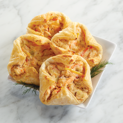 Salmon Puff Pastry Baskets