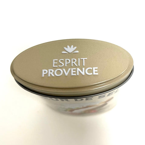 Fine sea salt from Camargue tin / Fleur de sel