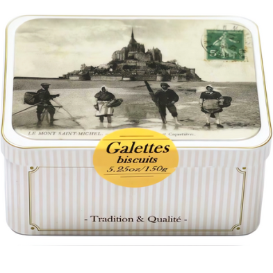 Maison Peltier French Butter Galettes Tin St Michel