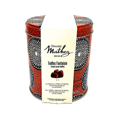 Mathez Cocoa-powdered truffles deco wax tin
