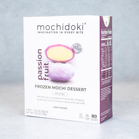 Vegan Passion Fruit Mochi Ice Cream