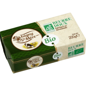 Isigny Ste Mere Organic Butter Unsalted from France (Fresh)