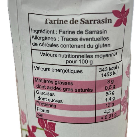 Buckwheat Flour (French Farine de Sarrasin) Foricher