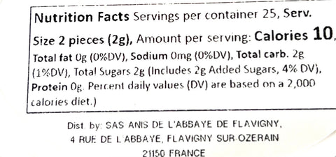Anis de Flavigny Cassis/Blackcurrant pastilles oval tin