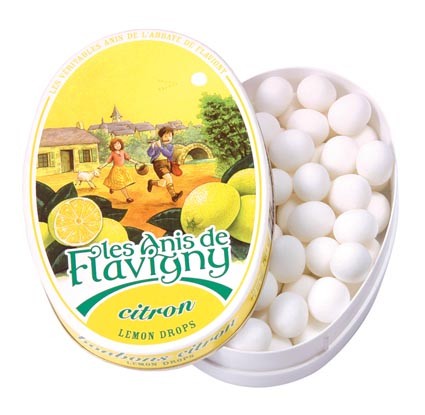 Anis de Flavigny Lemon pastilles oval tin