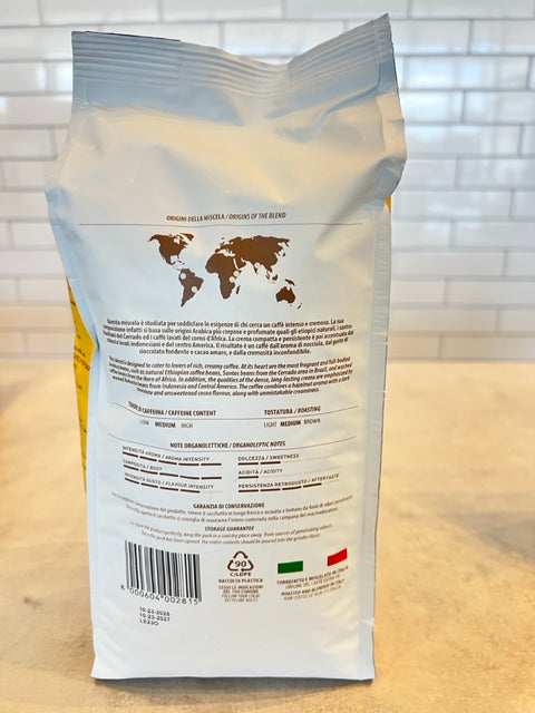 Gran Crema Whole Coffee Beans Carraro Italia