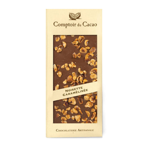 Comptoir du Cacao Milk chocolate bar w/ caramelized hazelnuts