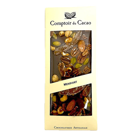 Comptoir du Cacao - Milk chocolate bar w/ mendiants