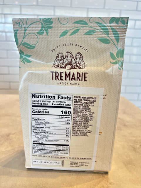 Tre Marie Cookies filled W/Dark Chocolate