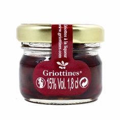 Peureux Griottines (cherries in Kirsch Alcohol) mini jar