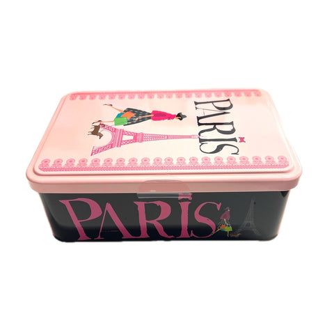 Maison Peltier Galettes Paris Lady w/dog tin
