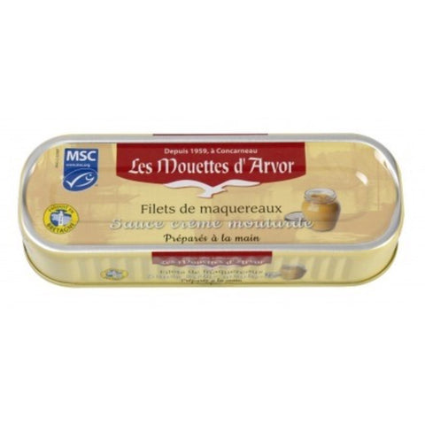 Mouettes d'Arvor Mackerel Fillets w/ Creamy Mustard Sauce