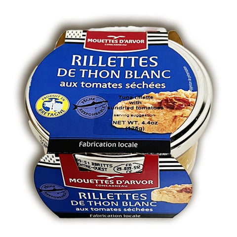 Mouettes d'Arvor Tuna Rillettes w/ Sundried Tomato Glass Jar