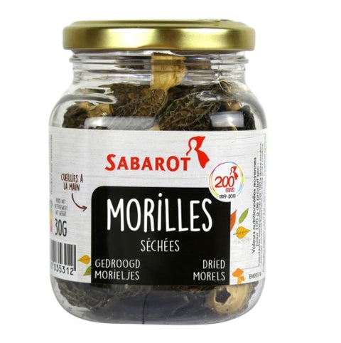 Sabarot - Dried Morels wild mushrooms - Champignons Morilles