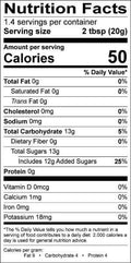 Image of the Nutrition Facts for the Mango-Peach Preserves from Bonne Maman.