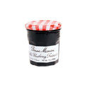 Glass jar of Wild Blueberry 13oz from the Bonne Maman brand, seen from the front.