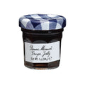 Glass jar of Grape Jelly from the Bonne Maman brand, seen from the front.