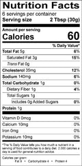 Image of the Nutrition Facts for the Hollandaise Sauce.