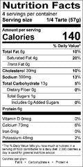 Image of the Nutrition Facts for the Flammekueche - Tarte Flambée.