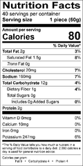 Image of the Nutrition Facts for the Potato Anna.