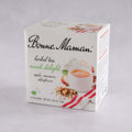 A box of Sweet Delight Herbal Tea Bags (Apple, cinnamon, elderflower) from the brand Bonne Maman, front view.